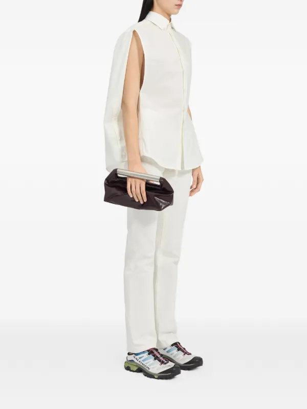mm6 トップス　肩出し　ノースリーブ　レディース MM6 Maison Margiela ノースリーブシャツ | ホワイト | FARFETCH JP
