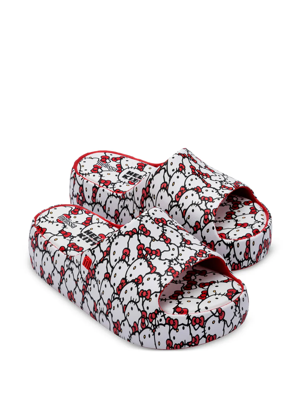 Melissa x Hello Kitty and Friends Free slippers met plateauzool Wit