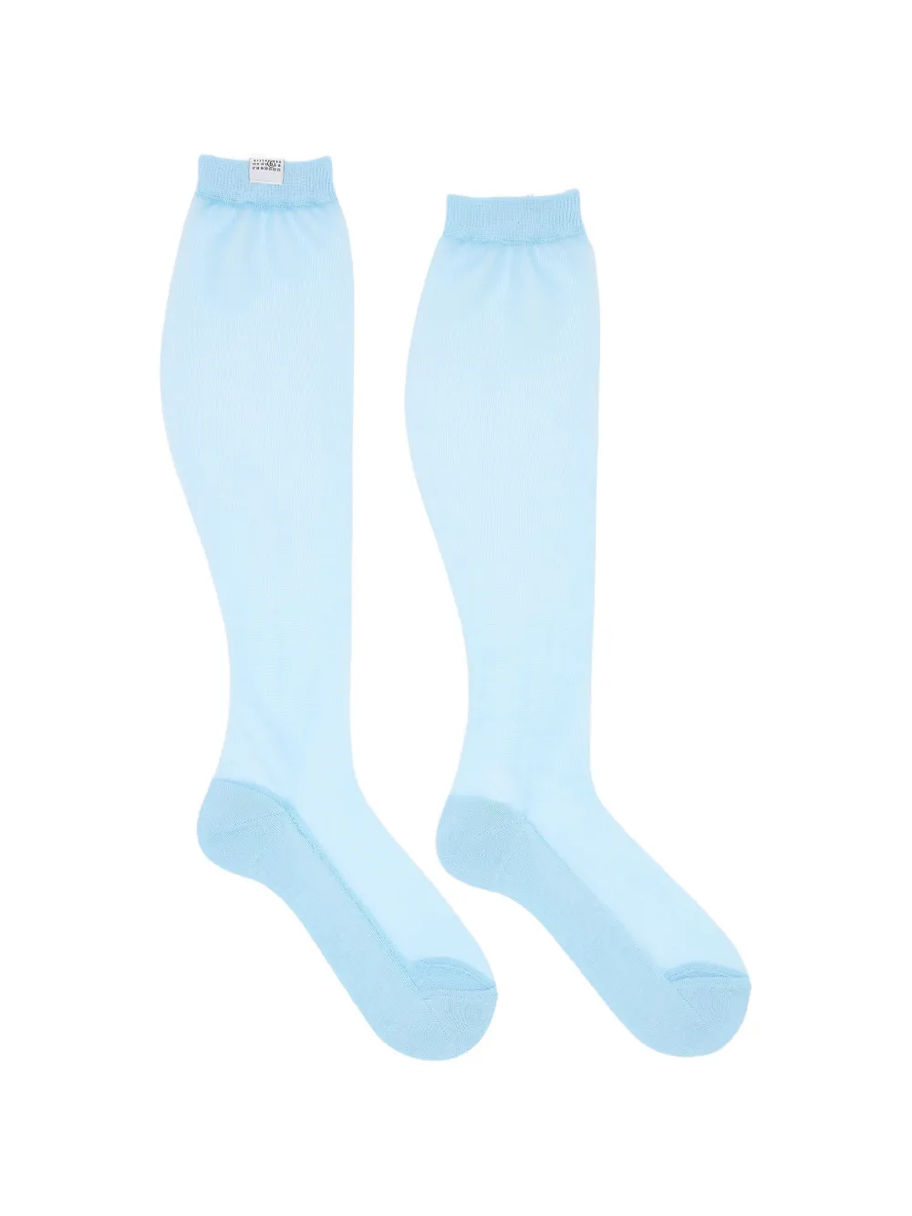 MM6 Maison Margiela ribbed-cuffs socks - Blu