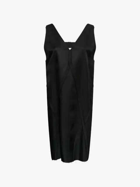 MM6 Maison Margiela Vestido curto com gola V e recortes
