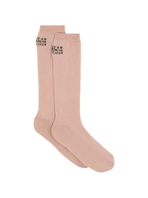 MM6 Maison Margiela calcetines con detalle del logo