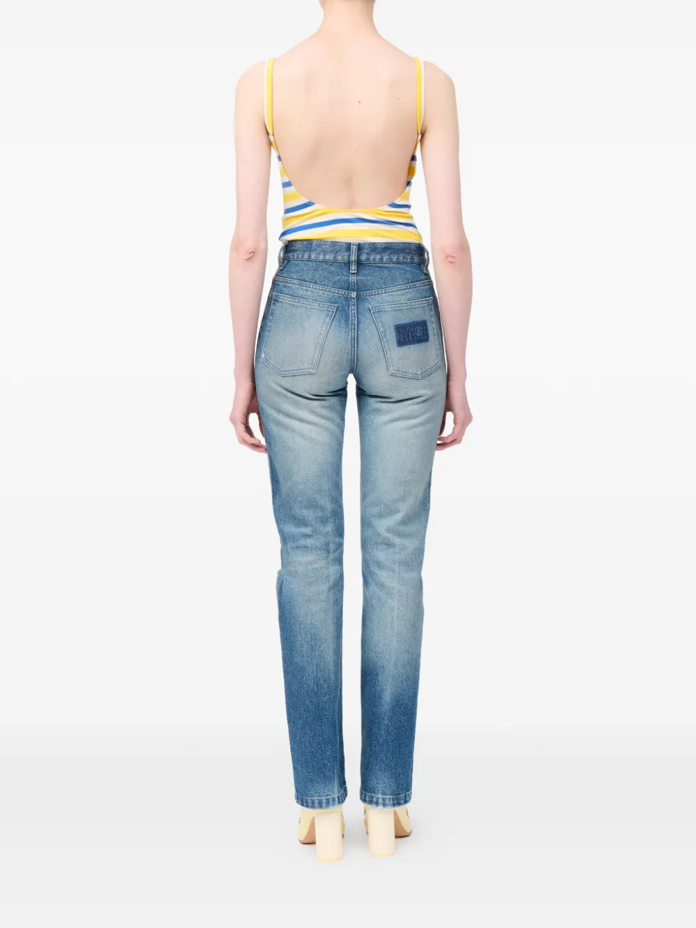 MM6 Maison Margiela Jeans met vijf zakken Blauw