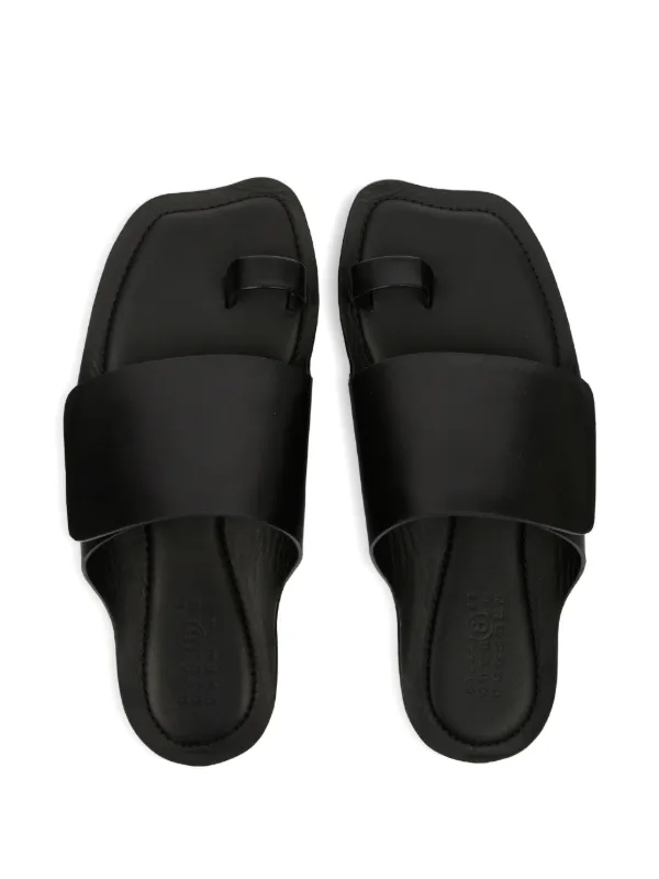 ✨【MM6 Maison Margiela】サンダル MM6 Maison Margiela Anatomic レザーサンダル | ブラック | FARFETCH JP