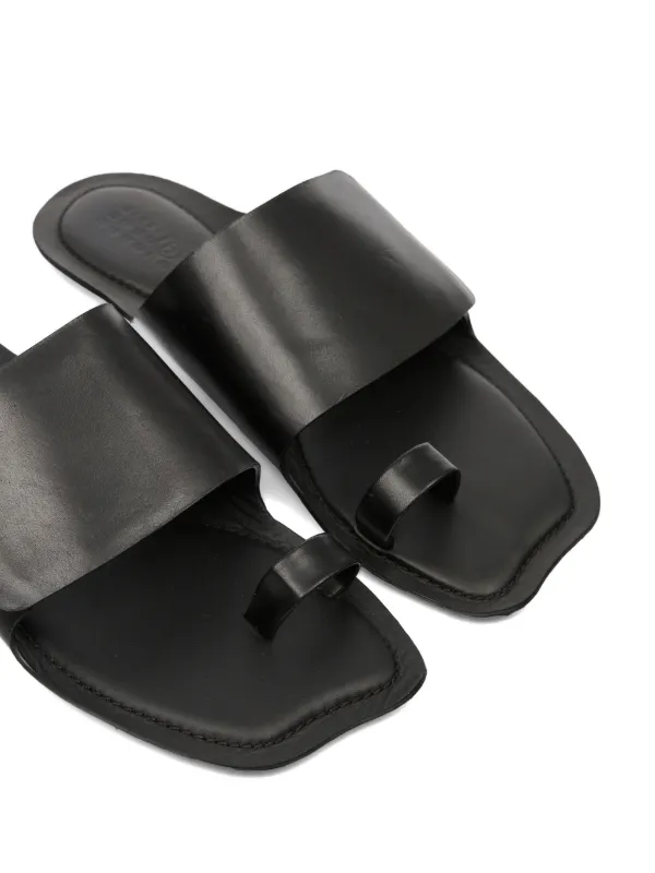 MM6 Maison Margiela Anatomic レザーサンダル | ブラック | FARFETCH JP