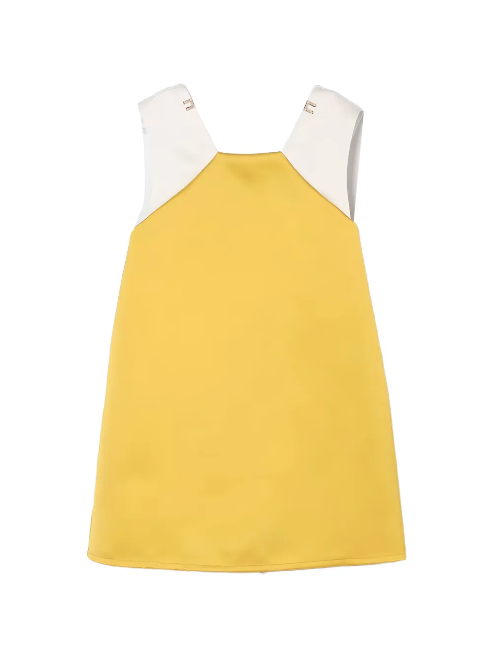Elisabetta Franchi La Mia Bambina bow straps dress - Giallo