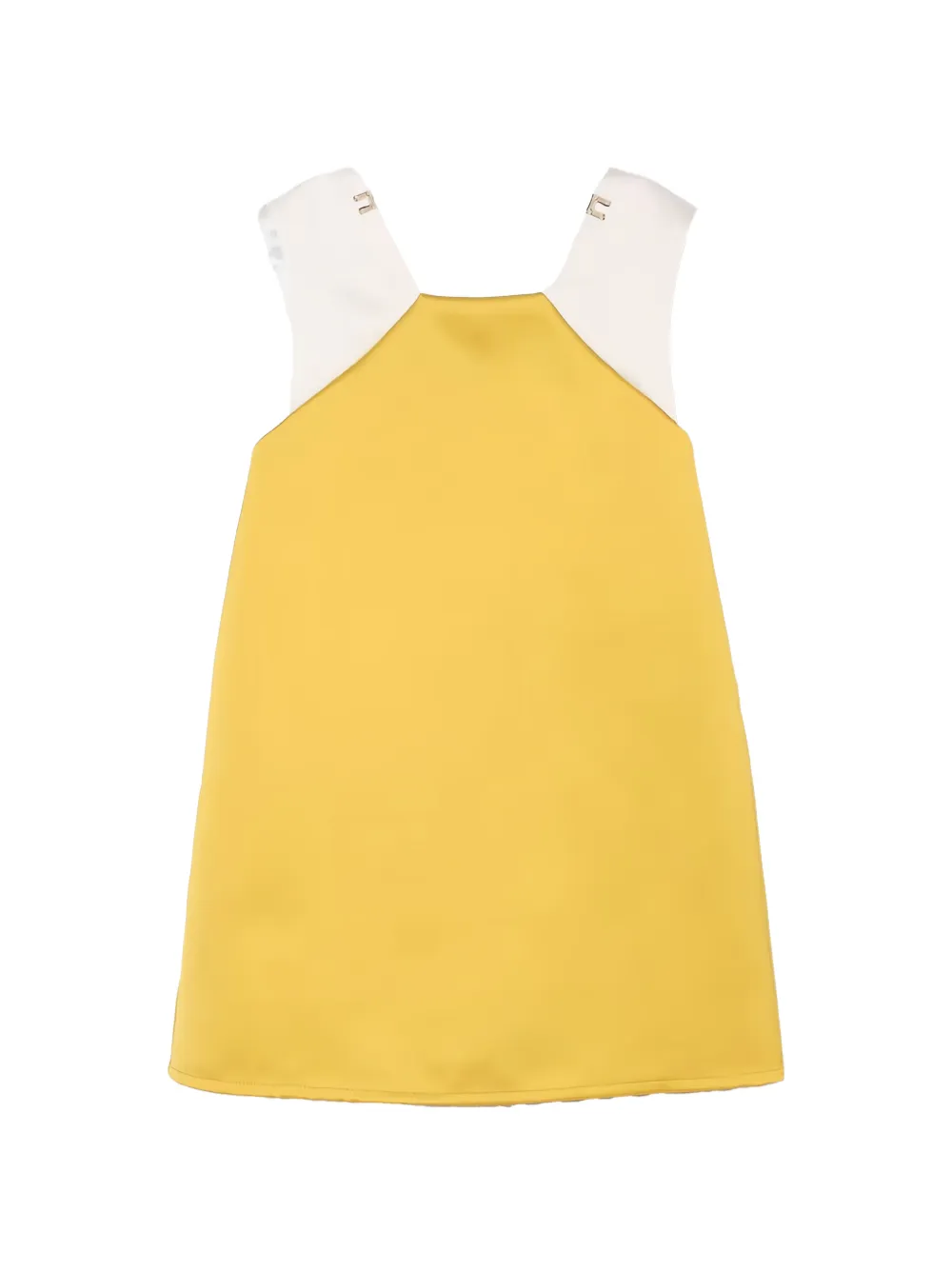 Elisabetta Franchi La Mia Bambina bow straps dress - Giallo