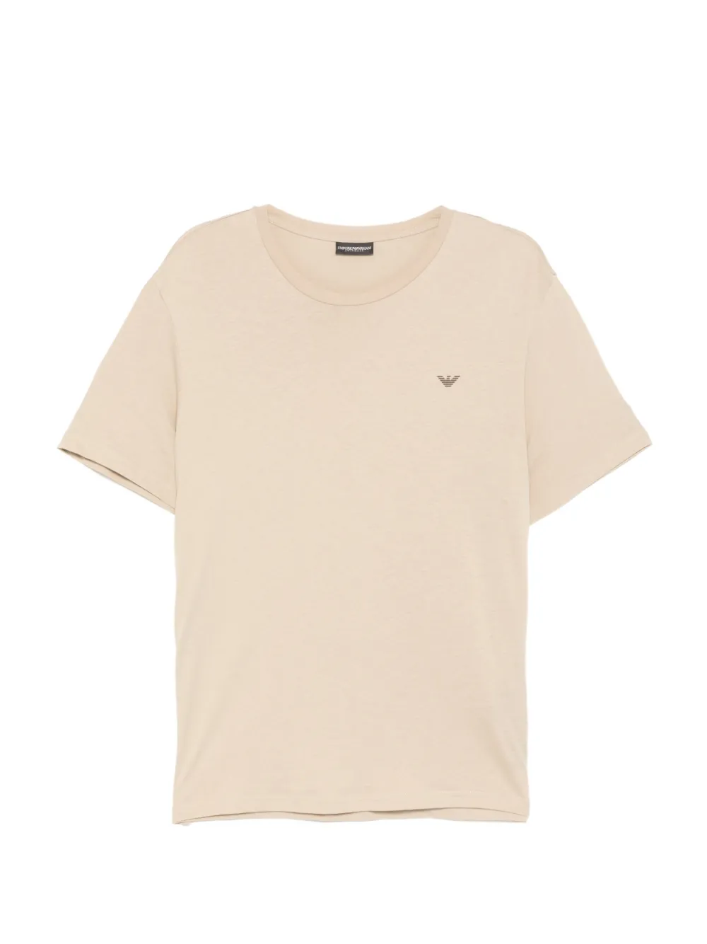 Emporio Armani logo-printed T-shirt - Nude