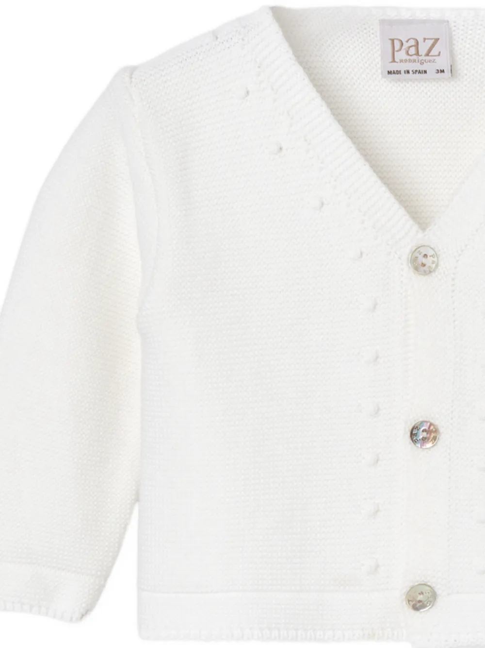  Paz Rodriguez Paz Buttoned Cardigan - White 