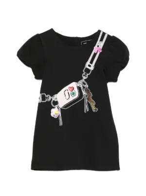 Marc Jacobs Kids Snapshot プリント ワンピース | ブラック | FARFETCH JP