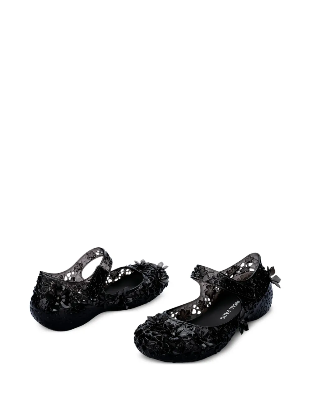 Melissa x Susan Fang Luna Bloom ballerina's Zwart