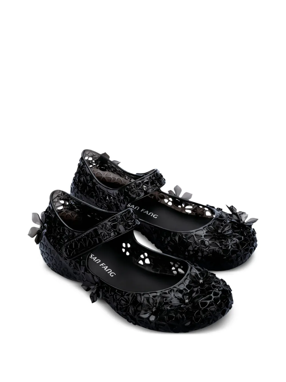 Melissa x Susan Fang Luna Bloom ballerina's Zwart