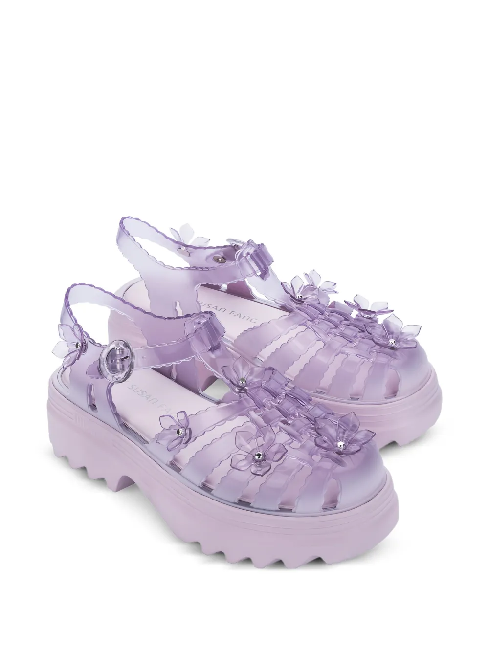 Melissa x Susan Fang Possession sandalen met plateauzool Paars