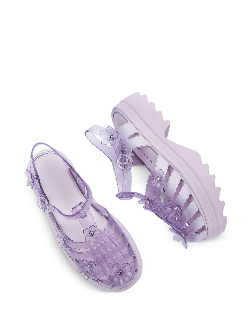 Melissa x Susan Fang Possession sandalen met plateauzool Paars