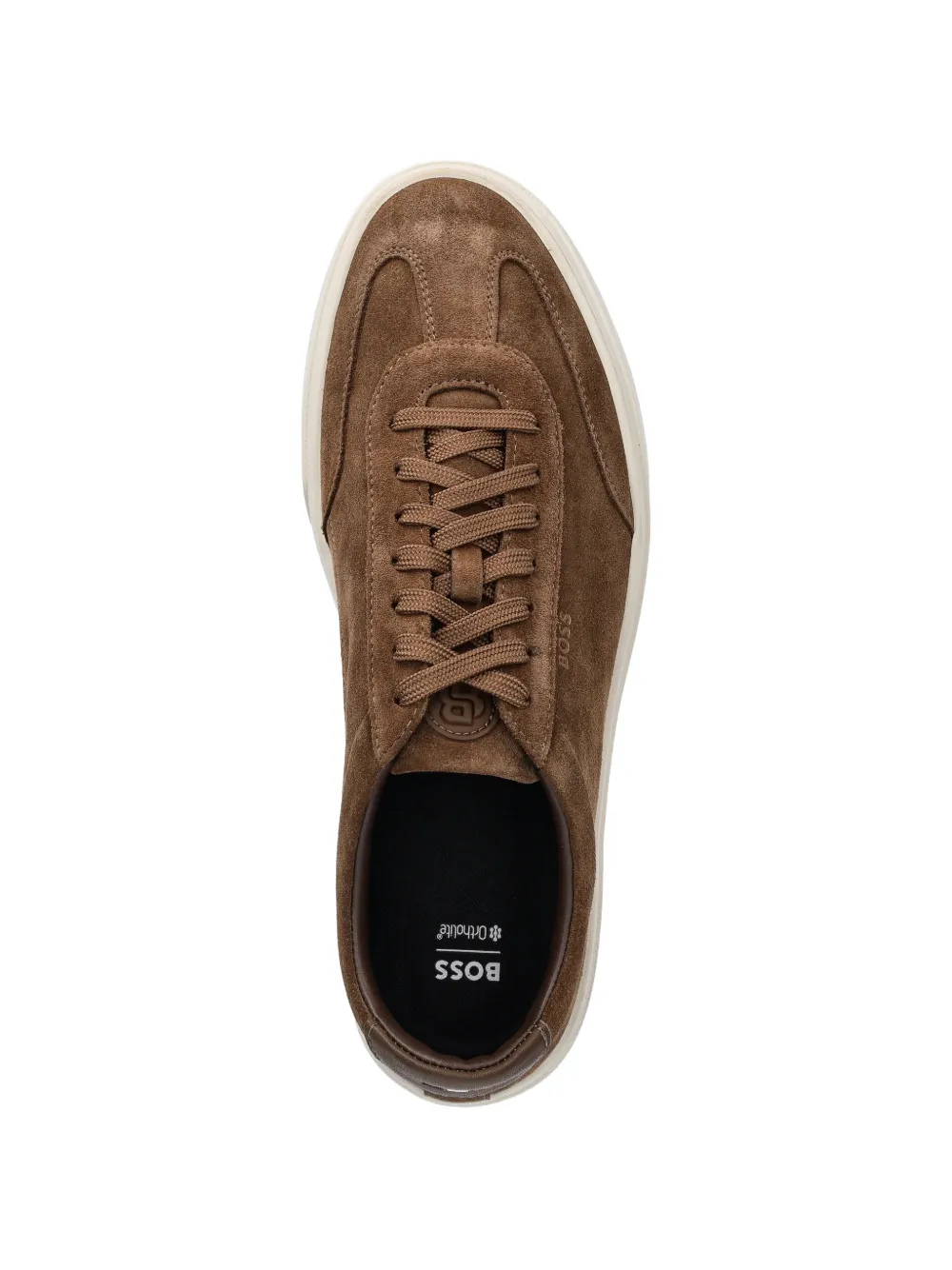 BOSS suede lace-up sneakers Bruin