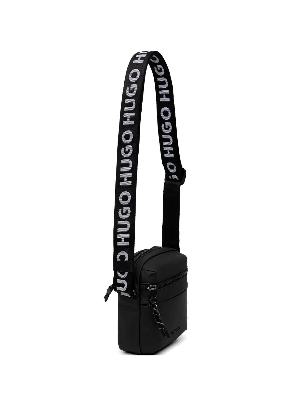 HUGO logo strap belt bag - Nero