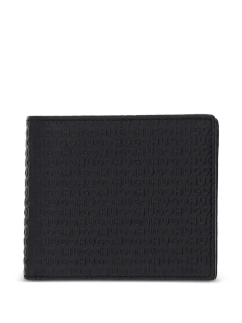 HUGO embossed billfold wallet