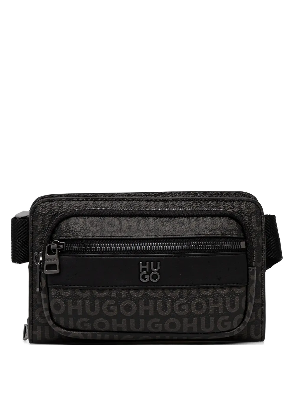 HUGO logo-pattern belt bag - Marrone