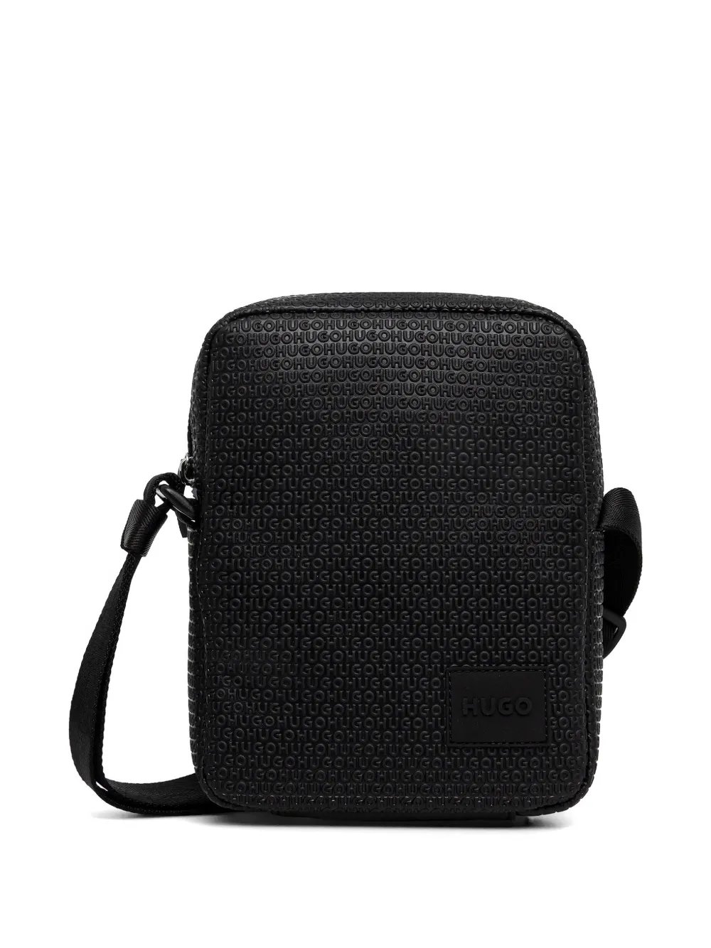 HUGO logo-embossed shoulder bag - Nero