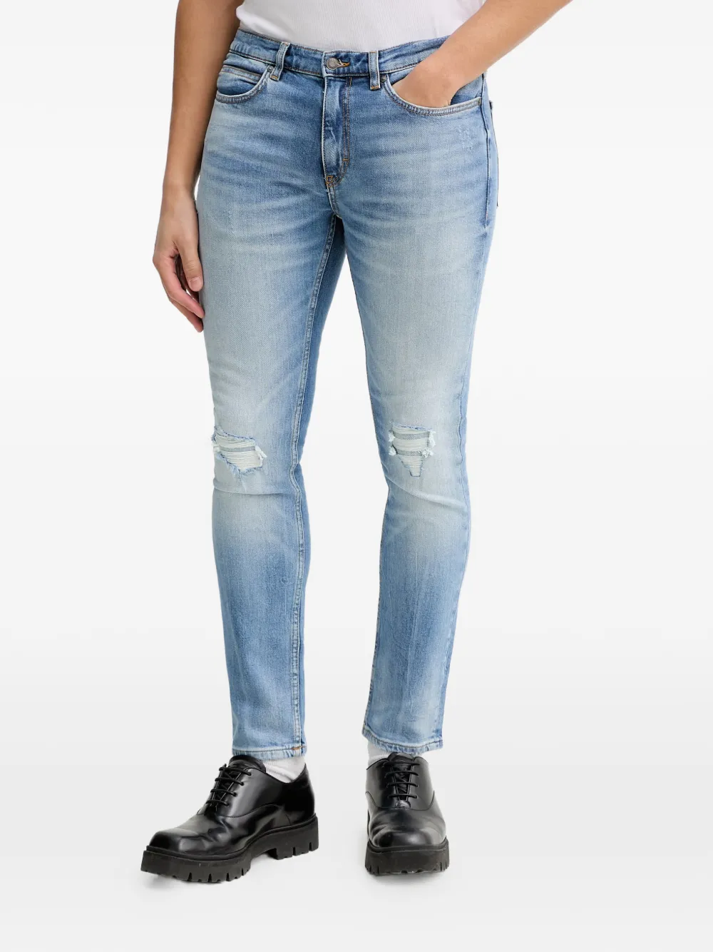 HUGO ripped jeans - Blu