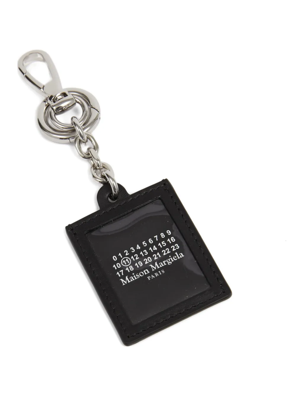 Maison Margiela picture frame leather keyring - Nero