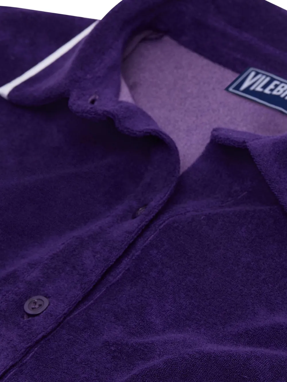  Vilebrequin Buttoned Collared Polo Shirt - Purple 