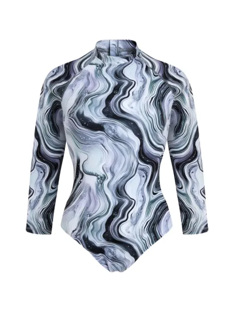 Vilebrequin UV protection marble-print swimsuit