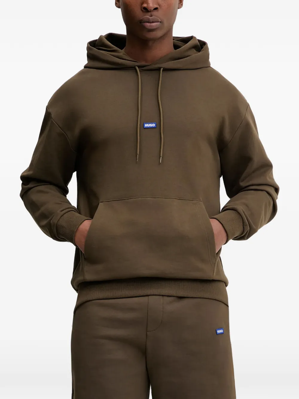 HUGO logo hoodie - Braun