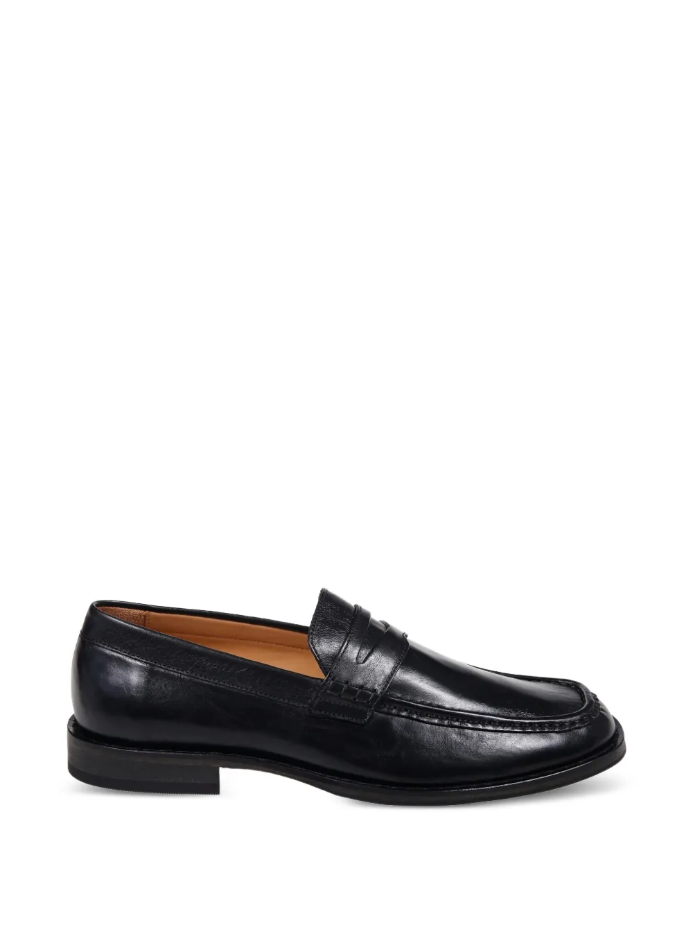 OUR LEGACY penny leather loafers - Nero