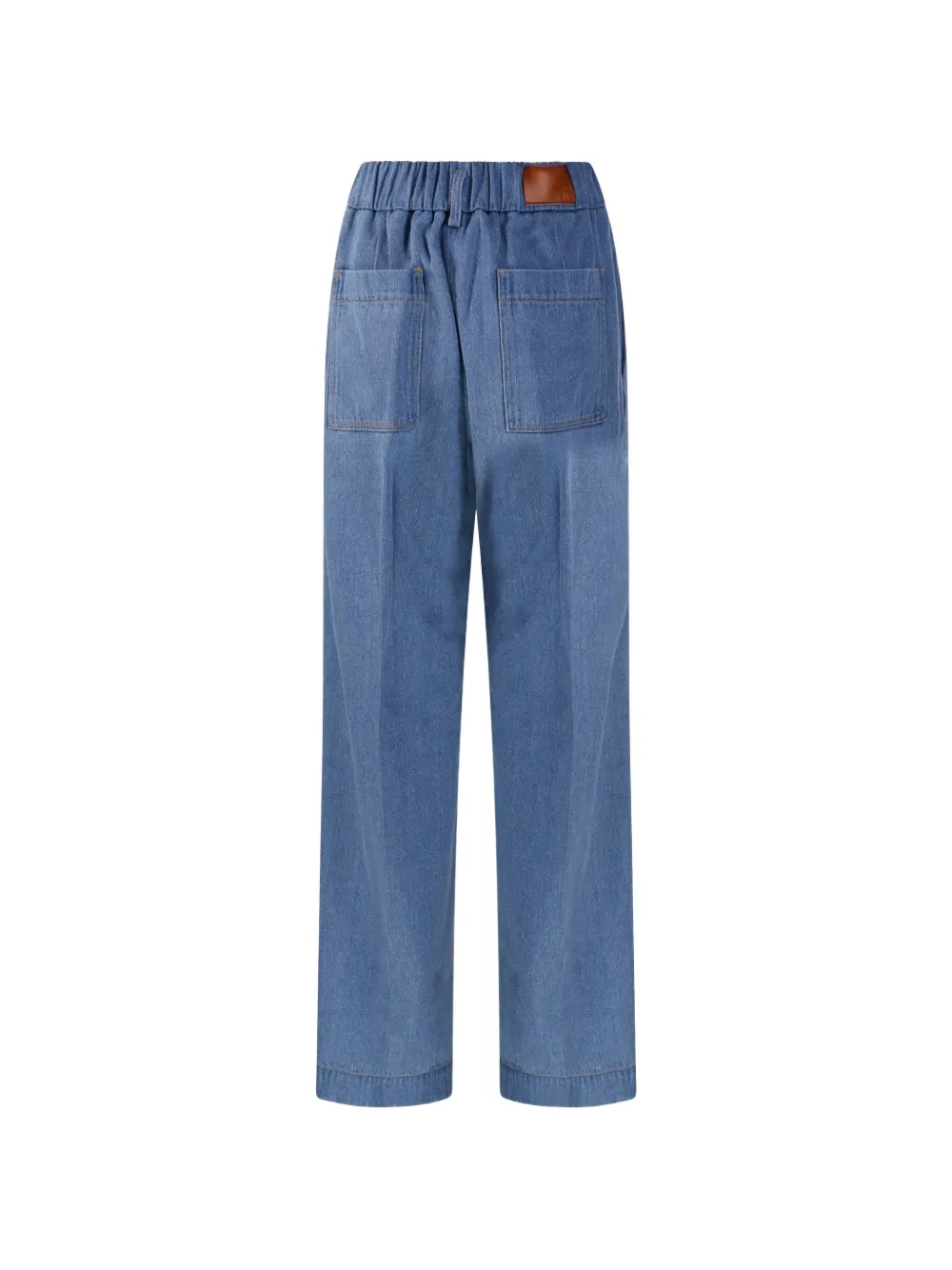 Elasticated Denim Trousers