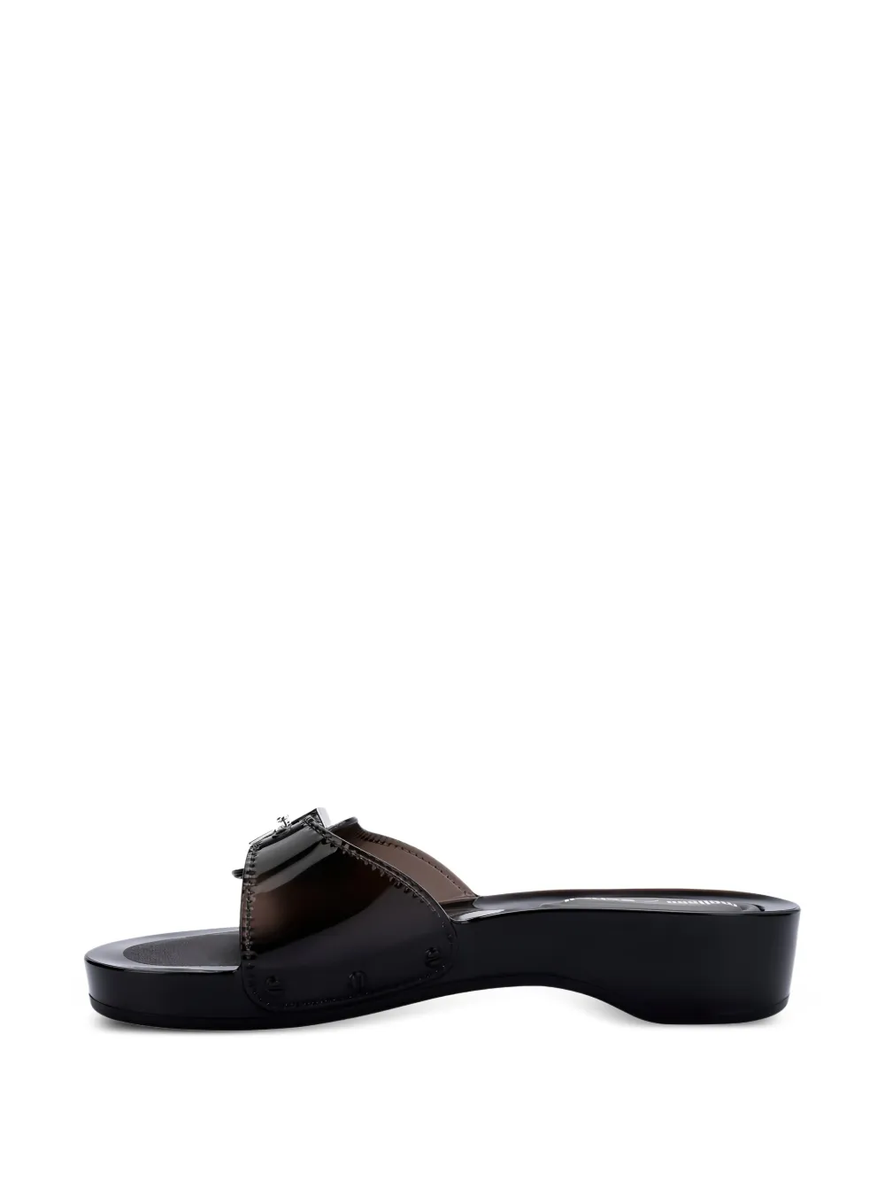 Melissa x Scholl slippers met percura hak Zwart