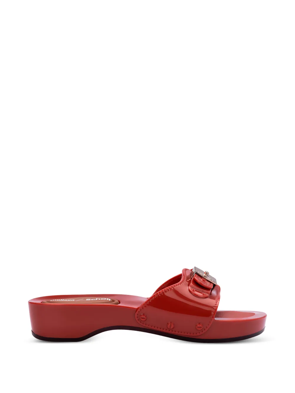 Melissa x Scholl slippers met percura hak Rood