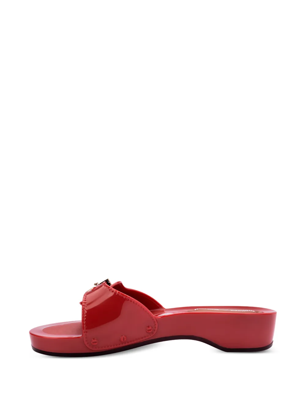 Melissa x Scholl slippers met percura hak Rood