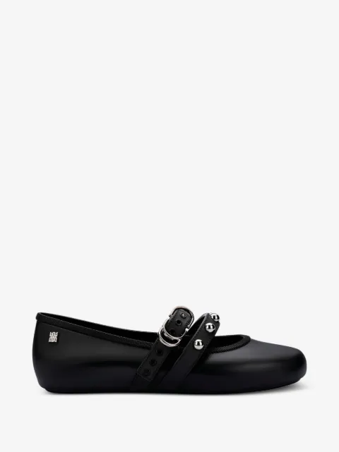 Melissa studded buckle ballet flats