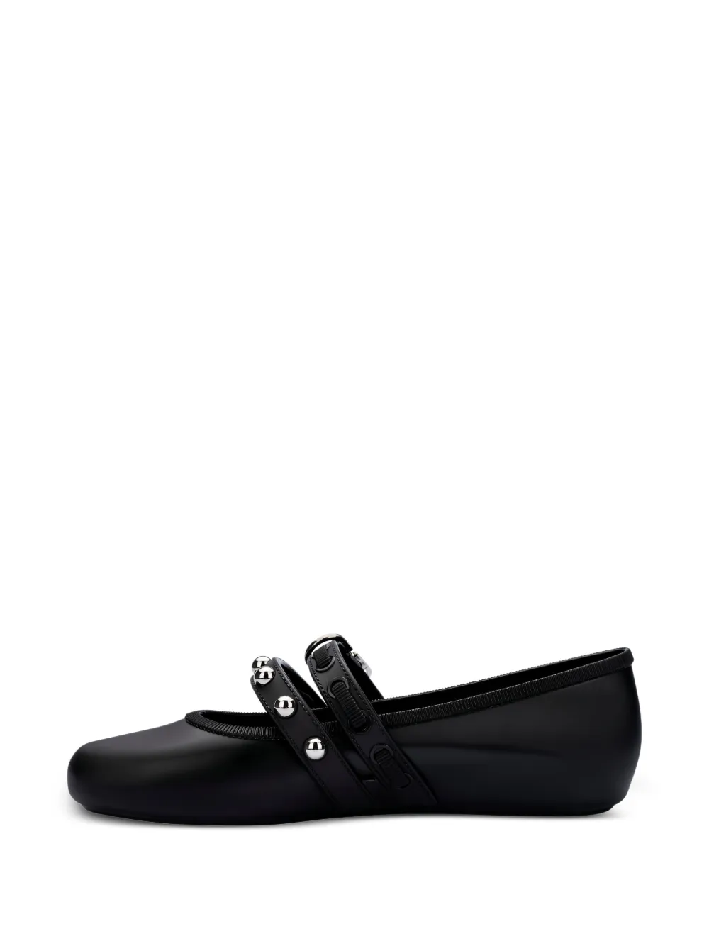 Melissa Ballerina's met studs en gesp Zwart