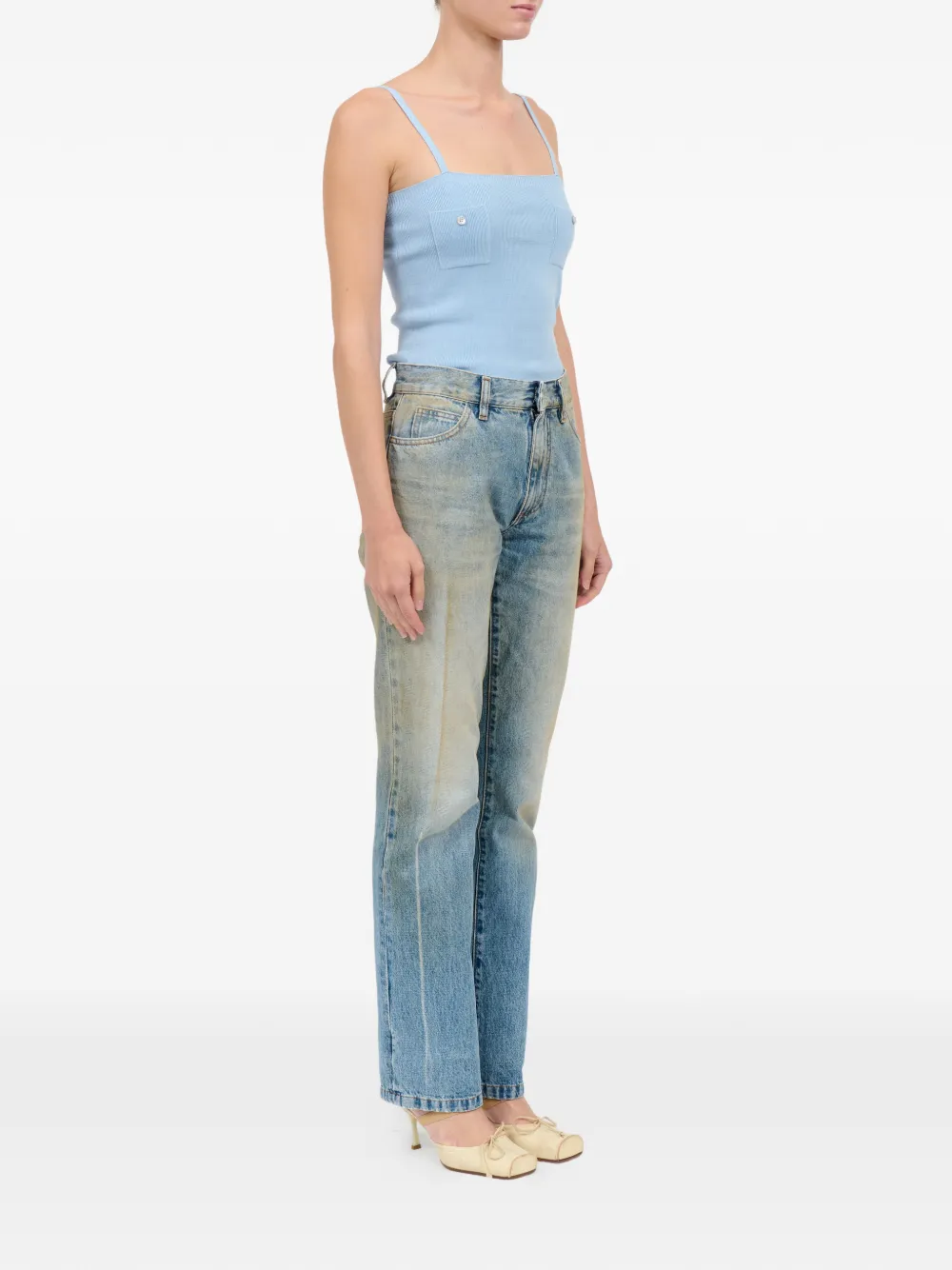 MM6 Maison Margiela Flared jeans Blauw