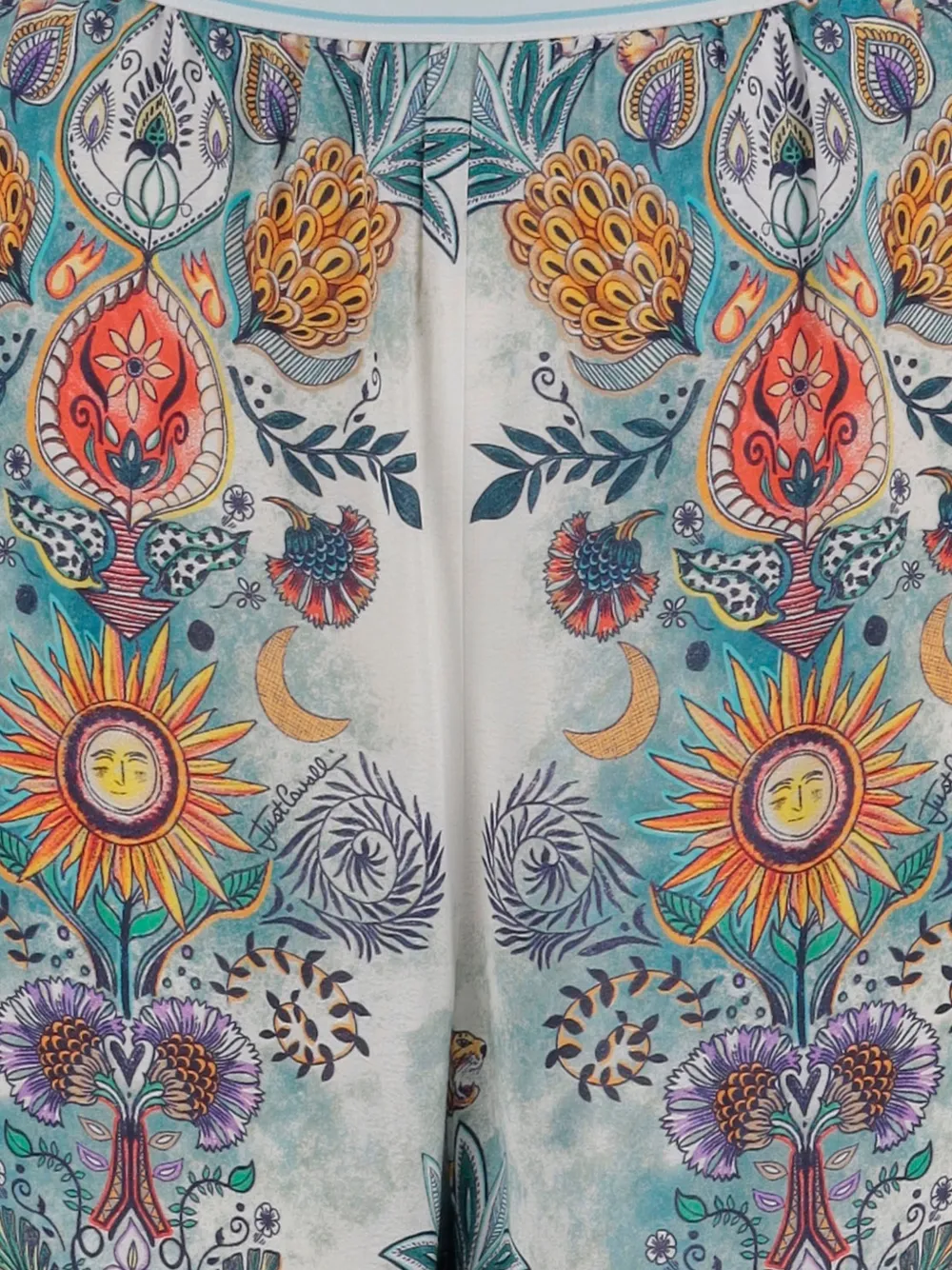 Just Cavalli Broek met patroon Blauw