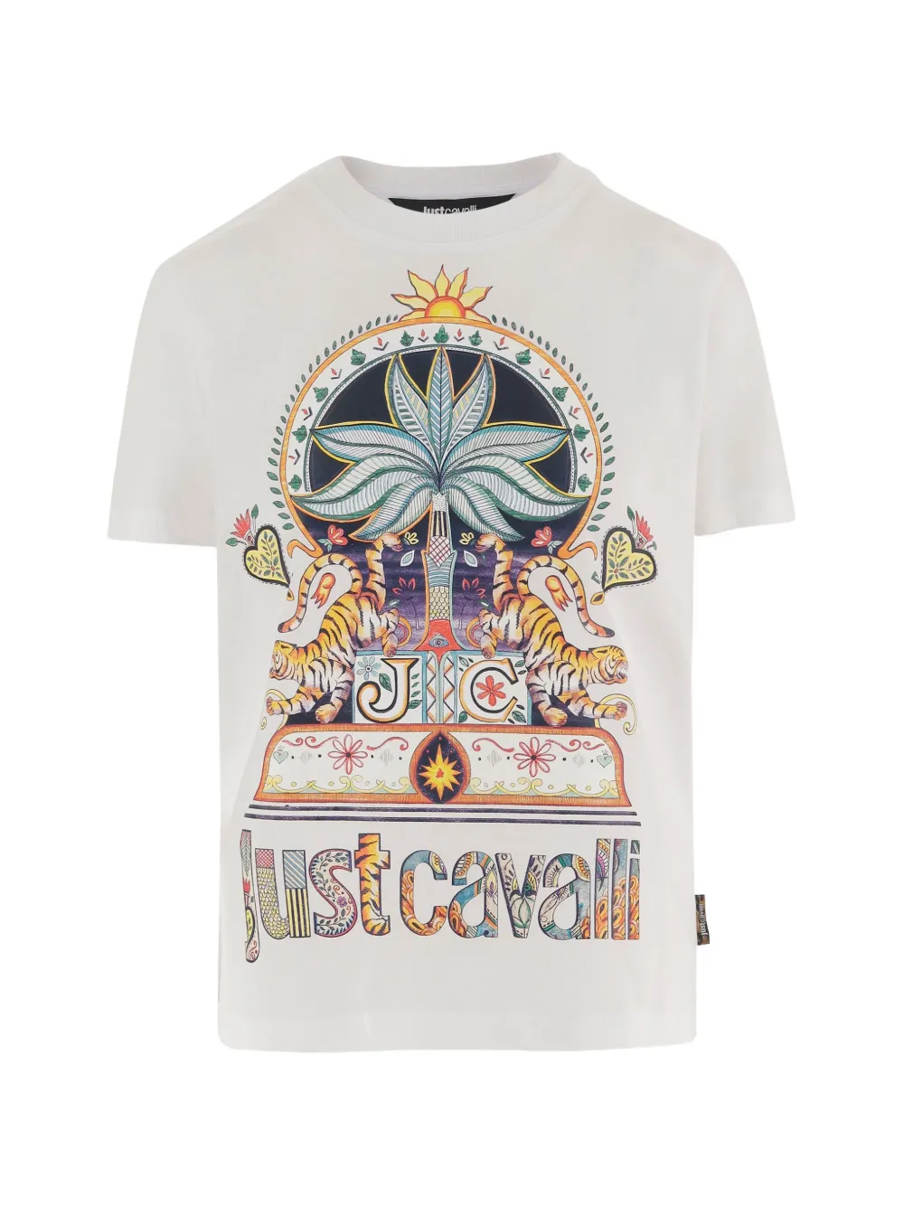 Just Cavalli short-sleeved printed T-shirt - Bianco