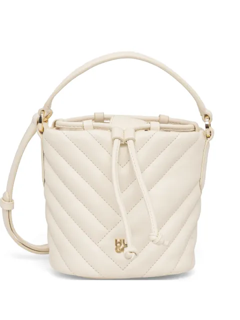 HUGO quilted drawstring bucket bag