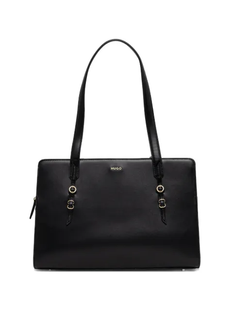 HUGO Borsa tote con placca logo