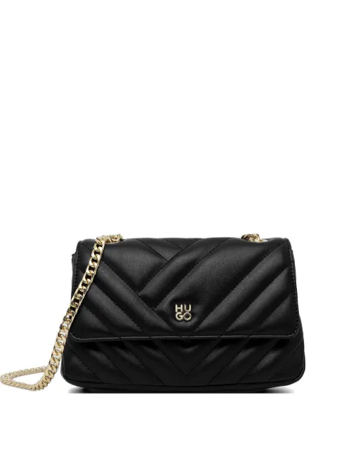 HUGO chevron-quilted cross body bag