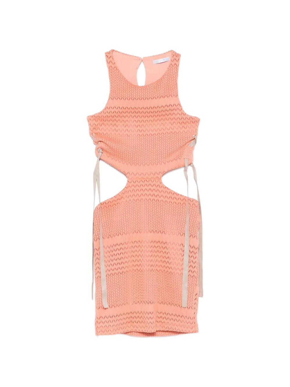Miss Grant Kids cutout-detail dress - Arancione