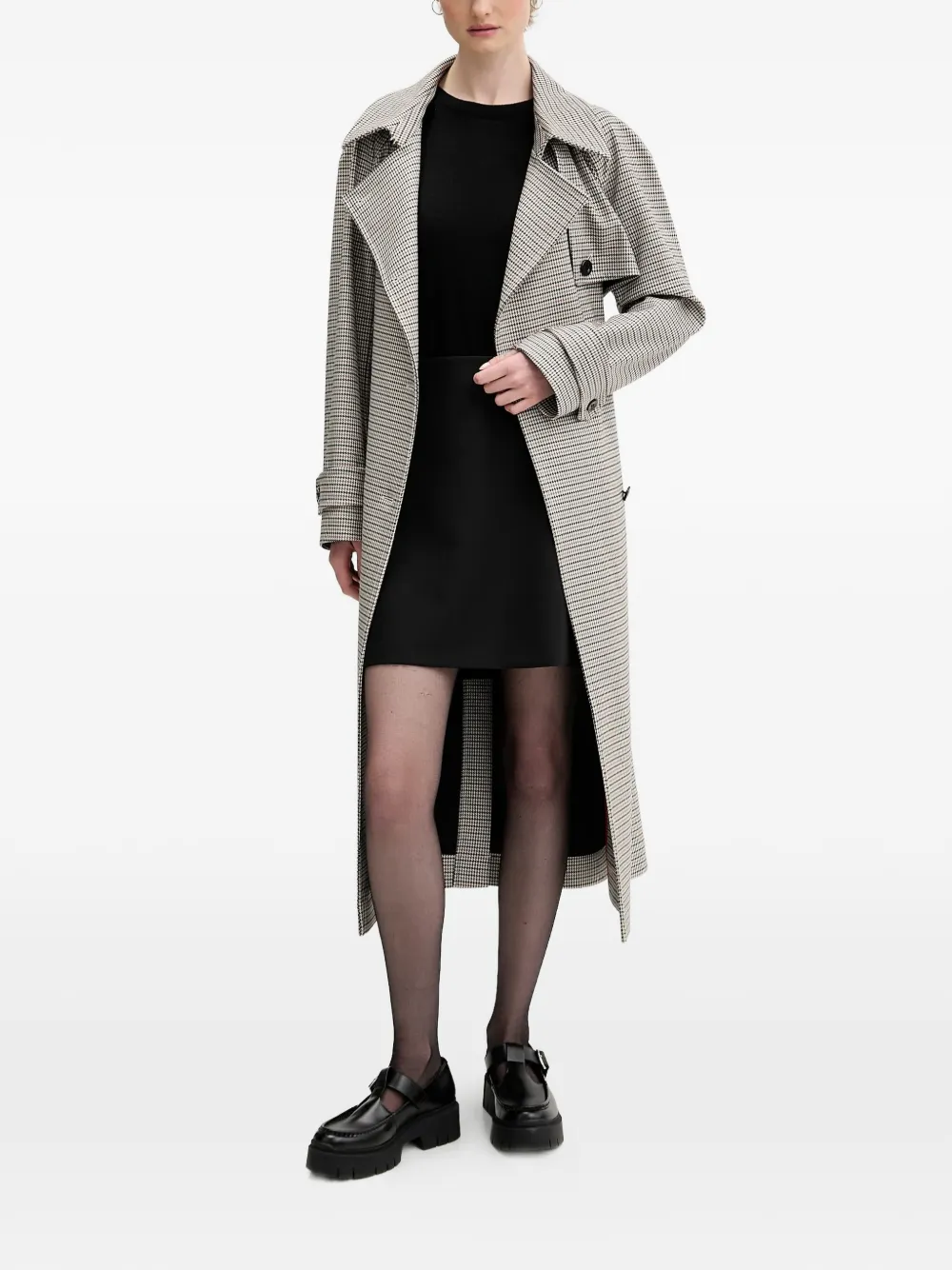 HUGO Romesa zip-fastening mini skirt - Nero