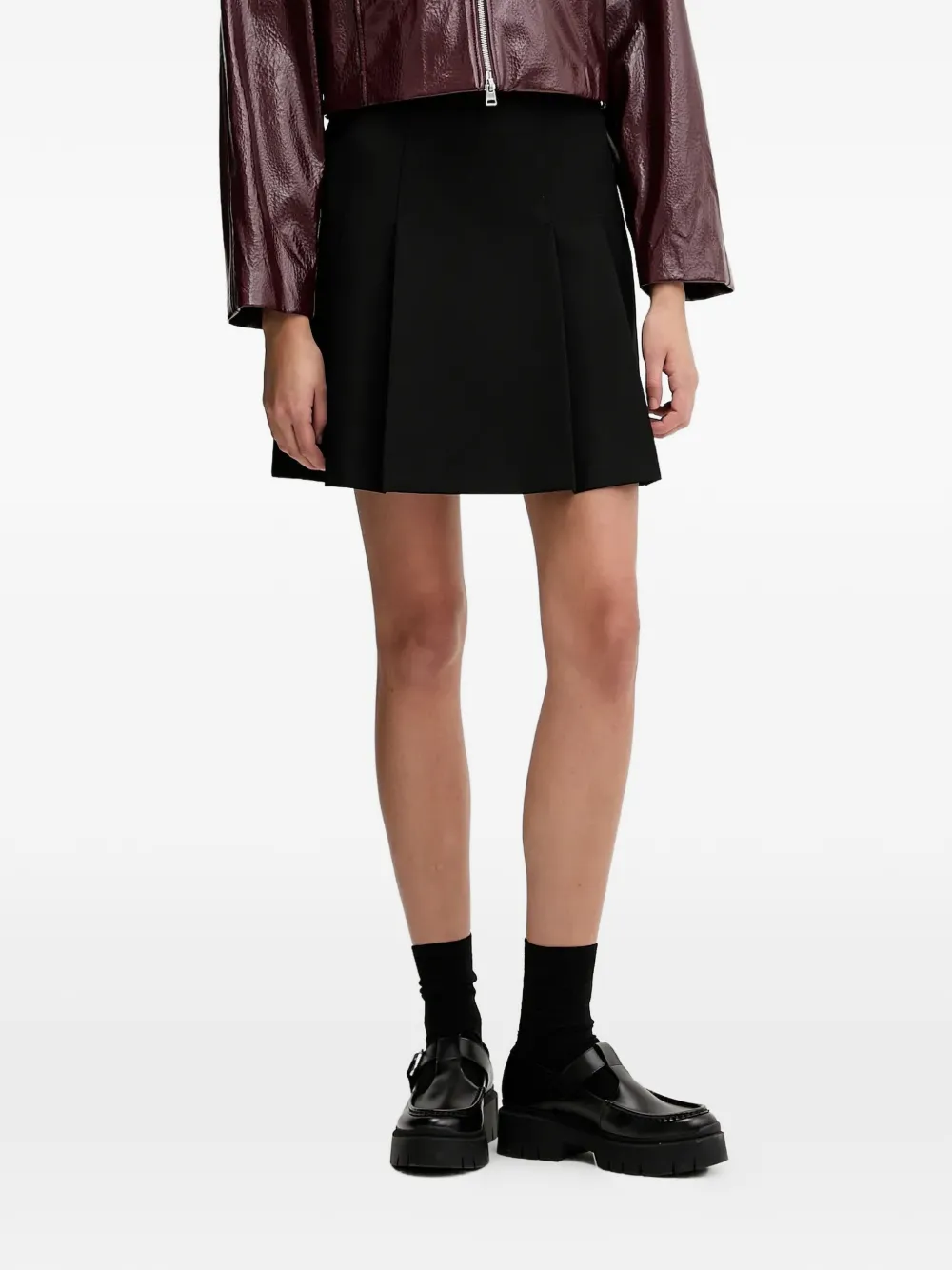 HUGO Roballo pleated mini skirt - Nero