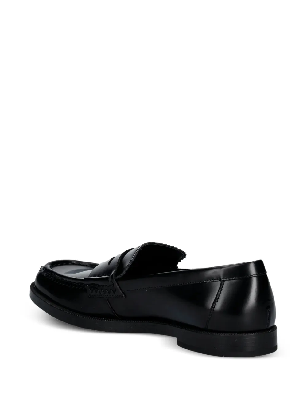 HUGO Liora leren loafers Zwart