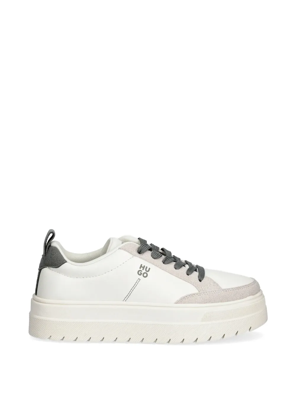 HUGO Lyssa sneakers met plateauzool Wit