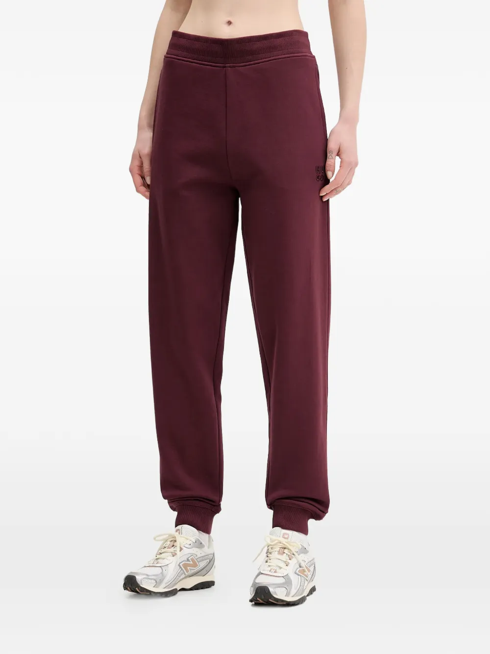 HUGO logo-detail track pants - Rosso