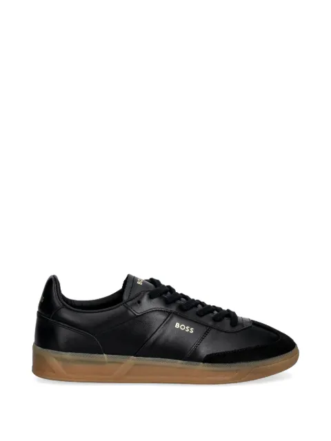 BOSS Brenta suede panelled sneakers