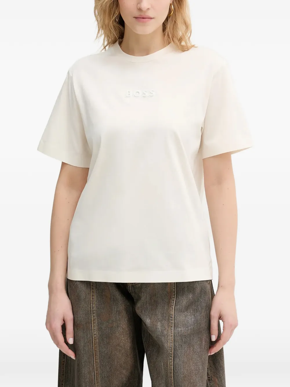 BOSS Eharpa3 T-shirt - Toni neutri