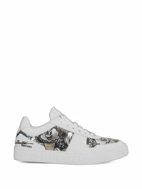 Philipp Plein 3D appliqué low-top sneakers