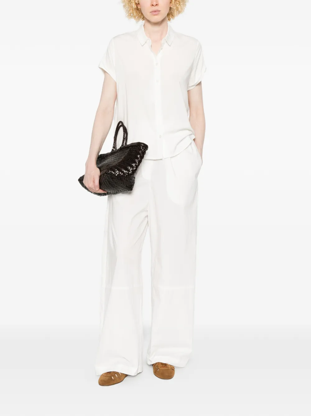  Samsoe Samsoe Majan Ss Buttoned Shirt - White 